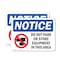 Signmission Do Not Park Or Store OSHA Notice Sign, Plastic, 14in W x 10in L, 2PK OS-2PACK-NS-P-1014-L-15472 - alternate 1